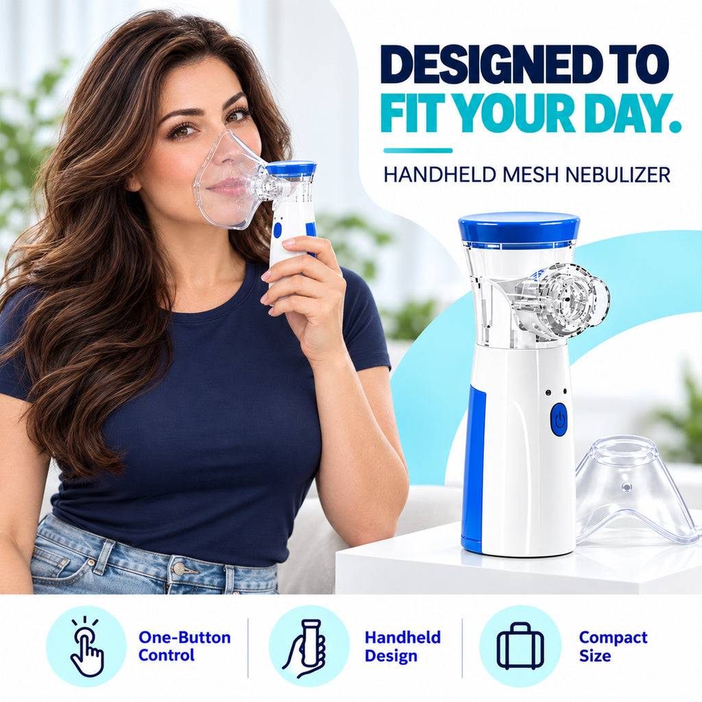 Portable Handheld Mesh Nebulizer – Rechargeable Mist Inhaler