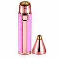 Rechargeable Women’s Facial Hair Remover – Painless Mini Epilator Trimmer with 2 Heads