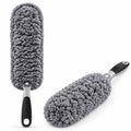 Microfiber Duster with Non-Slip Handle – Washable Dusting Brush